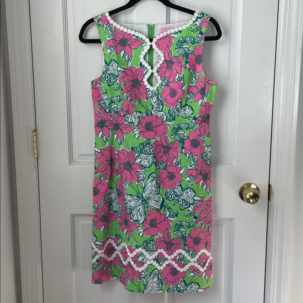 Lilly Pulitzer Pink and Green Floral Dress